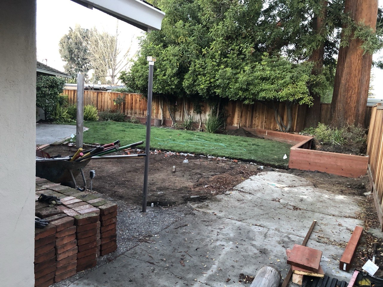 Before — backyard renovation