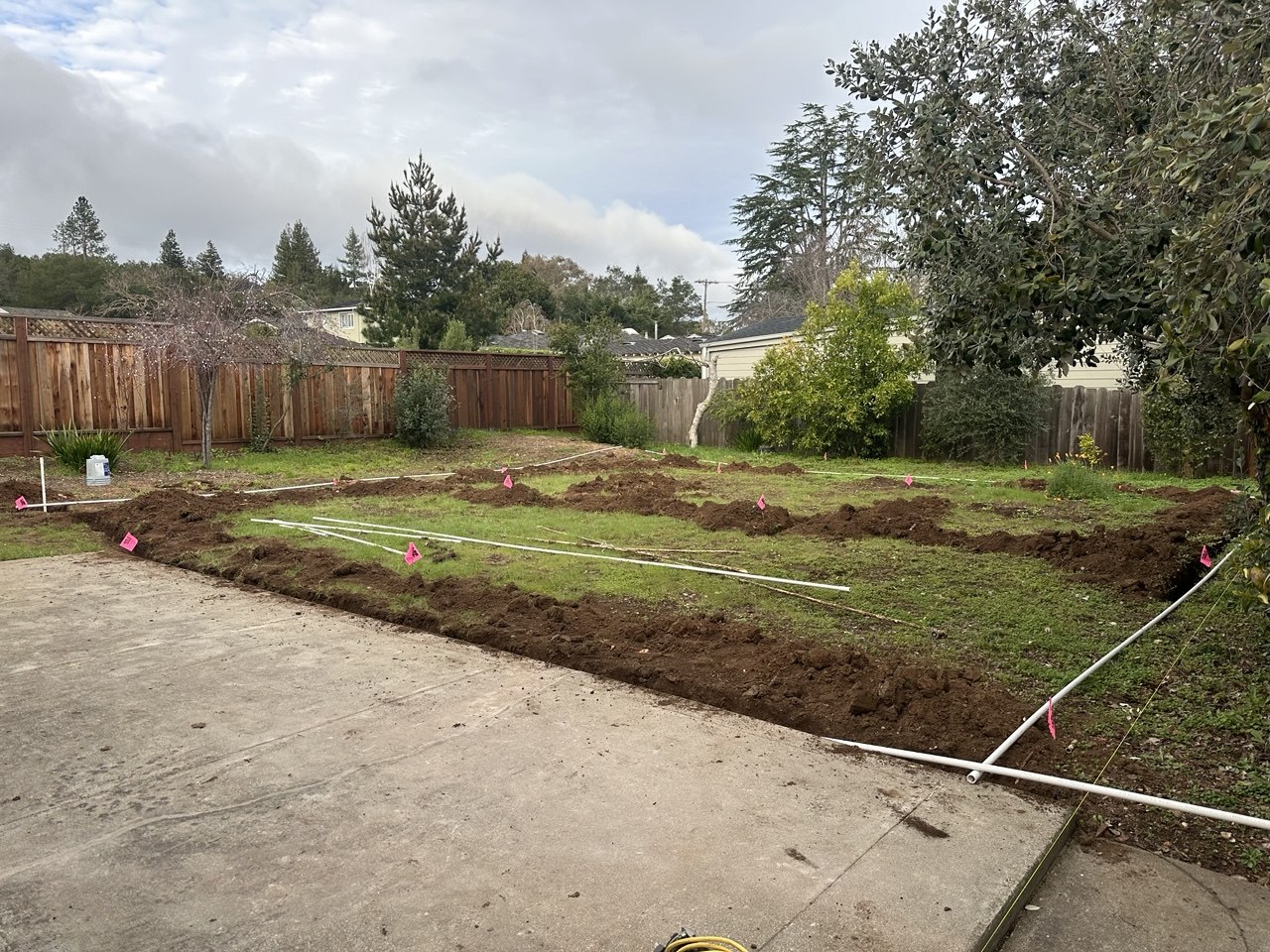 Before — flagstone pathway