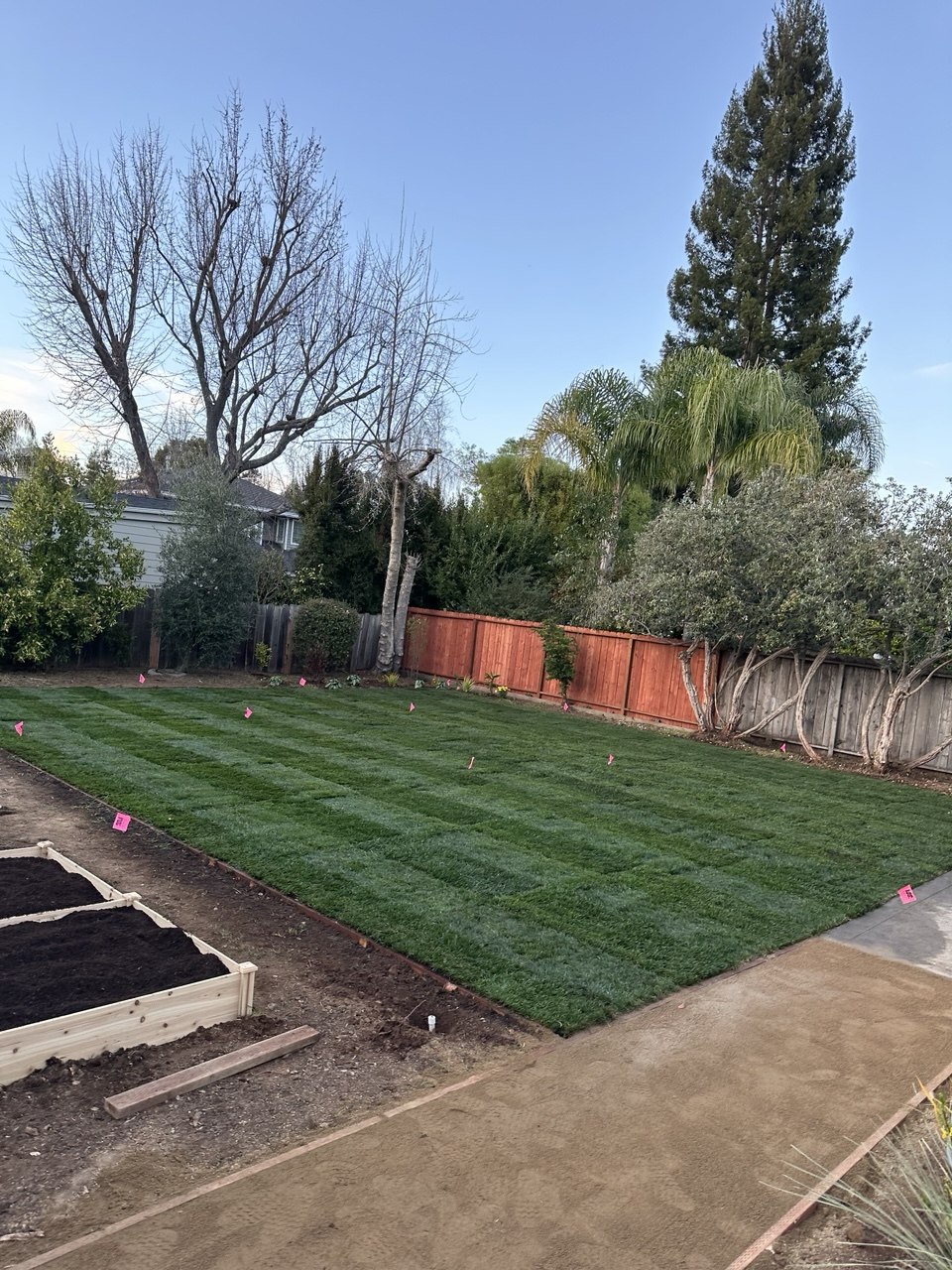 After — flagstone pathway