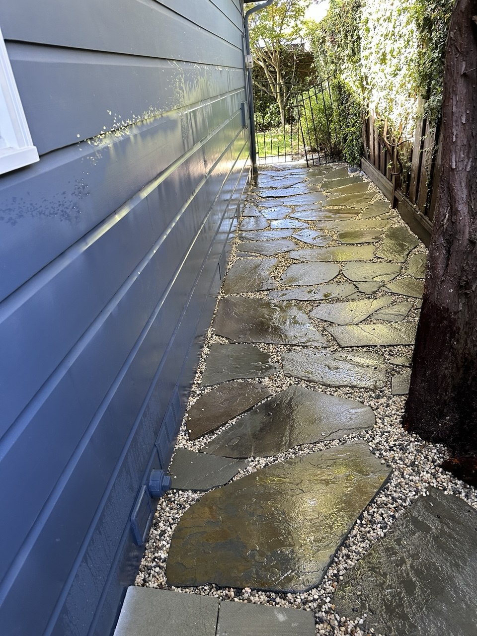 After — irrigation and sod